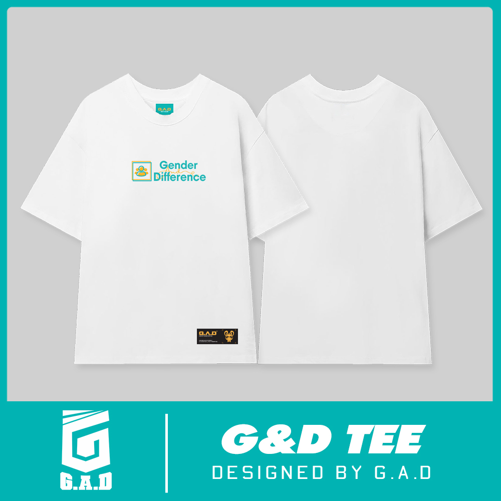 G_D Tee - Áo thun from rộng tay lỡ, local brand GADHANOI, unisex nam và nữ 100% cotton, hàng chính h