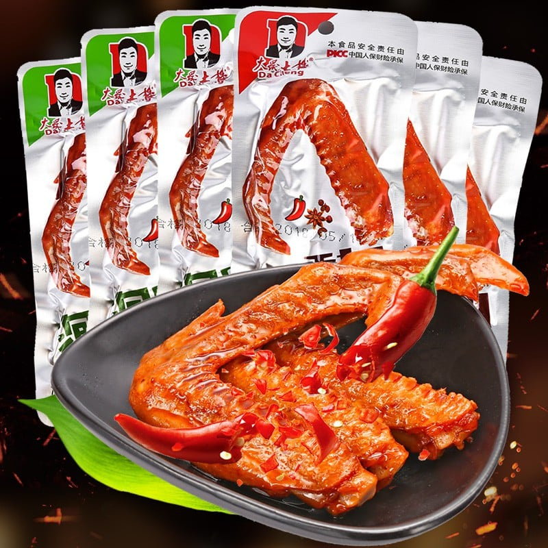 Cánh Vịt Cay Dacheng Phúc Kiến , 1 gói 35g  - Vua Nướng Trung Hoa - vuanuongtrunghoa
