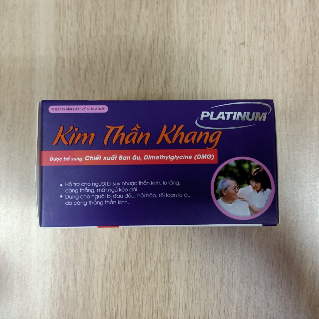 Combo 7 hộp Kim Thần Khang Platinum 60 viên giúp hỗ trợ mất ngủ, rối loạn lo âu, đau đầu, giúp dưỡng tâm, an thần