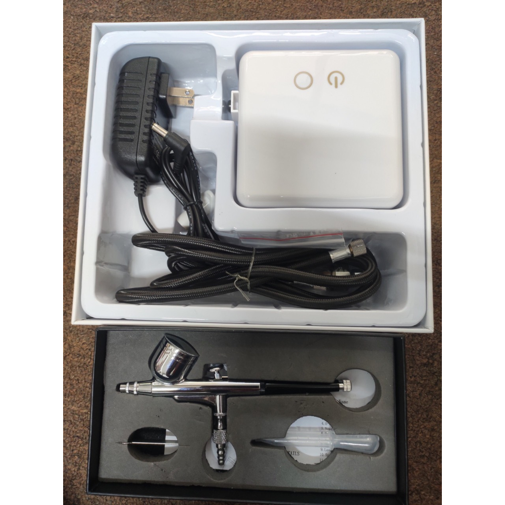 SÚNG PHUN SƠN KÈM MÁY NÉN KHÍ MINI K200, BÚT VẼ MỸ THUẬT AIRBRUSH