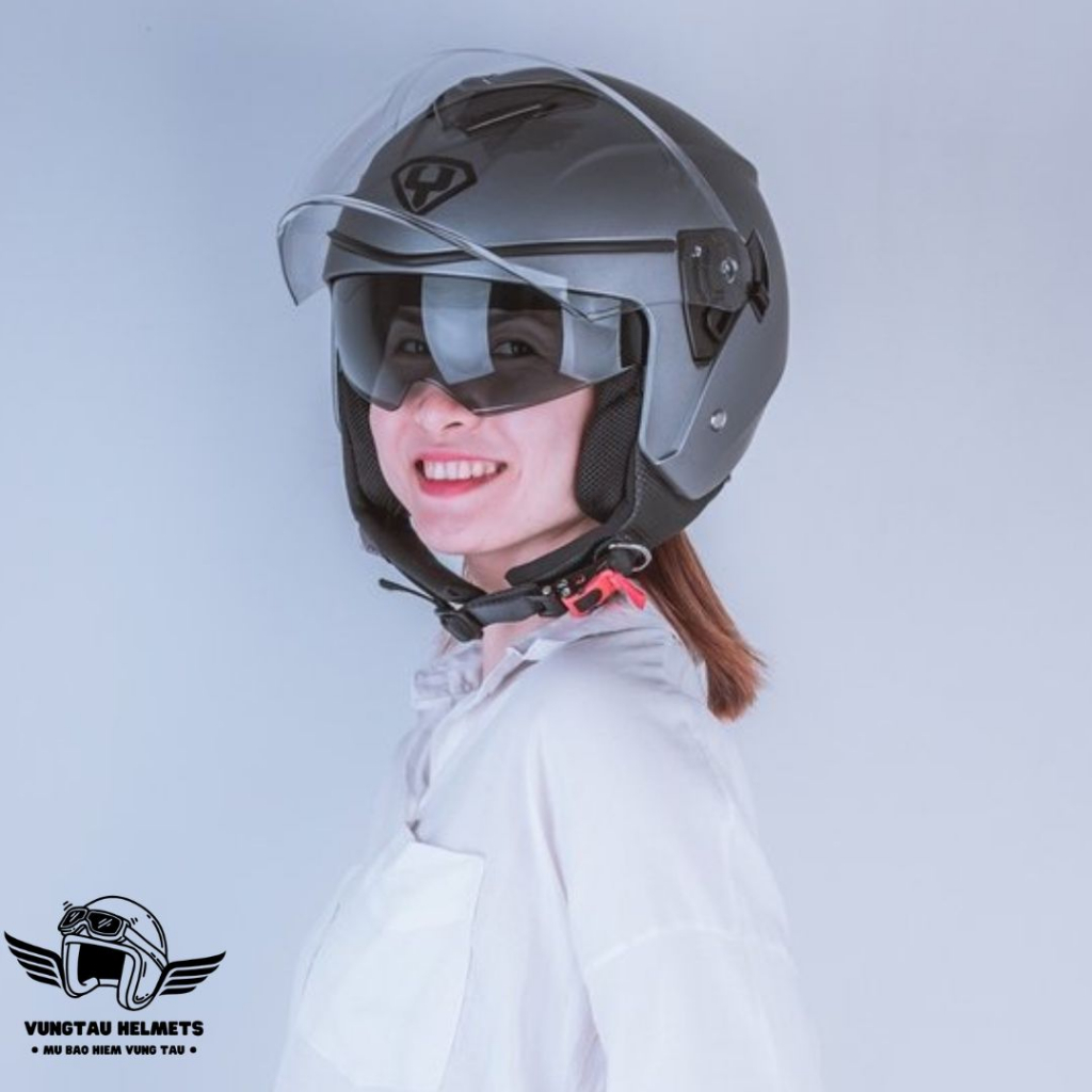 Lót nón bảo hiểm 3/4 2 kính Yohe 852 - Không bao gồm nón - VungTau Helmets - Nón bảo hiểm chính hãng Vũng Tàu