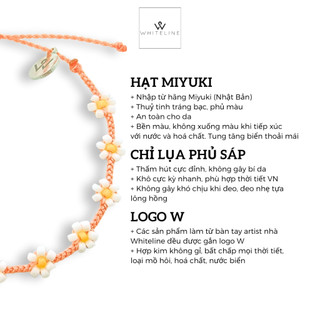 [Whiteline] Vòng tay Daisy Daisy Peach (có size vòng Chân)