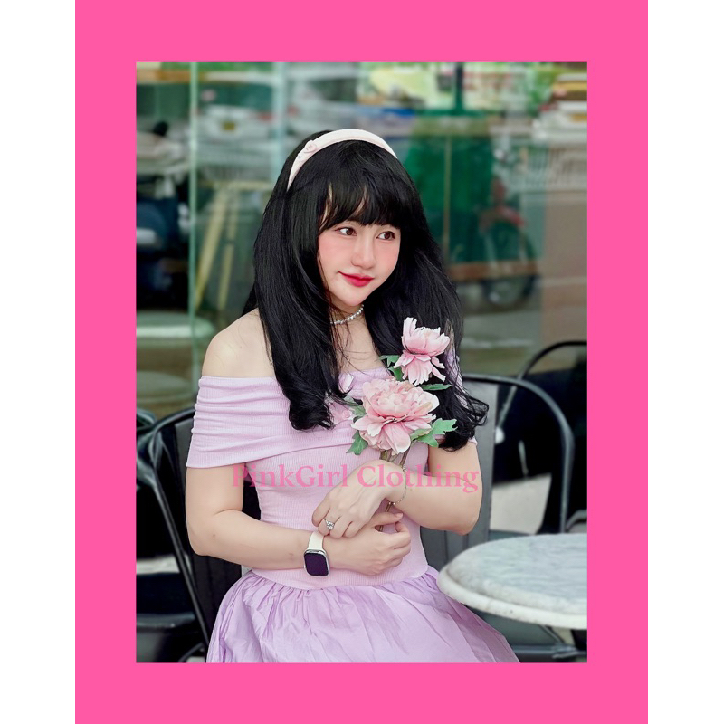 Đầm maxi bẹt vai tùng xoẻ_hàng thiết kế