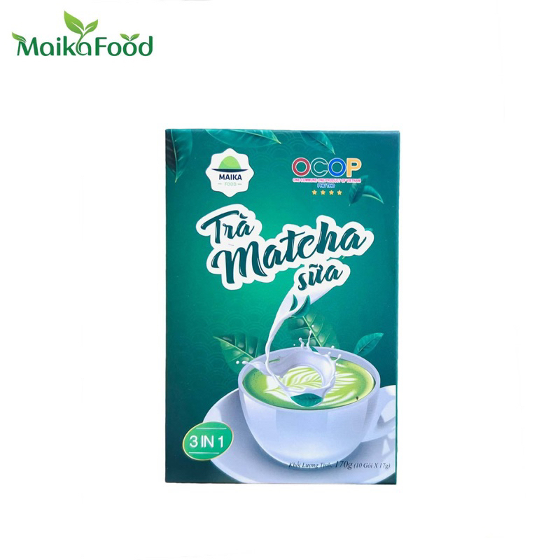 Matcha Latte MaikaFood - Trà Matcha Sữa Hoà Tan