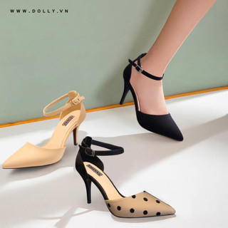 GIÀY CAO GÓT 7 PHÂN DOLLY MÃ 1380 BEIGE