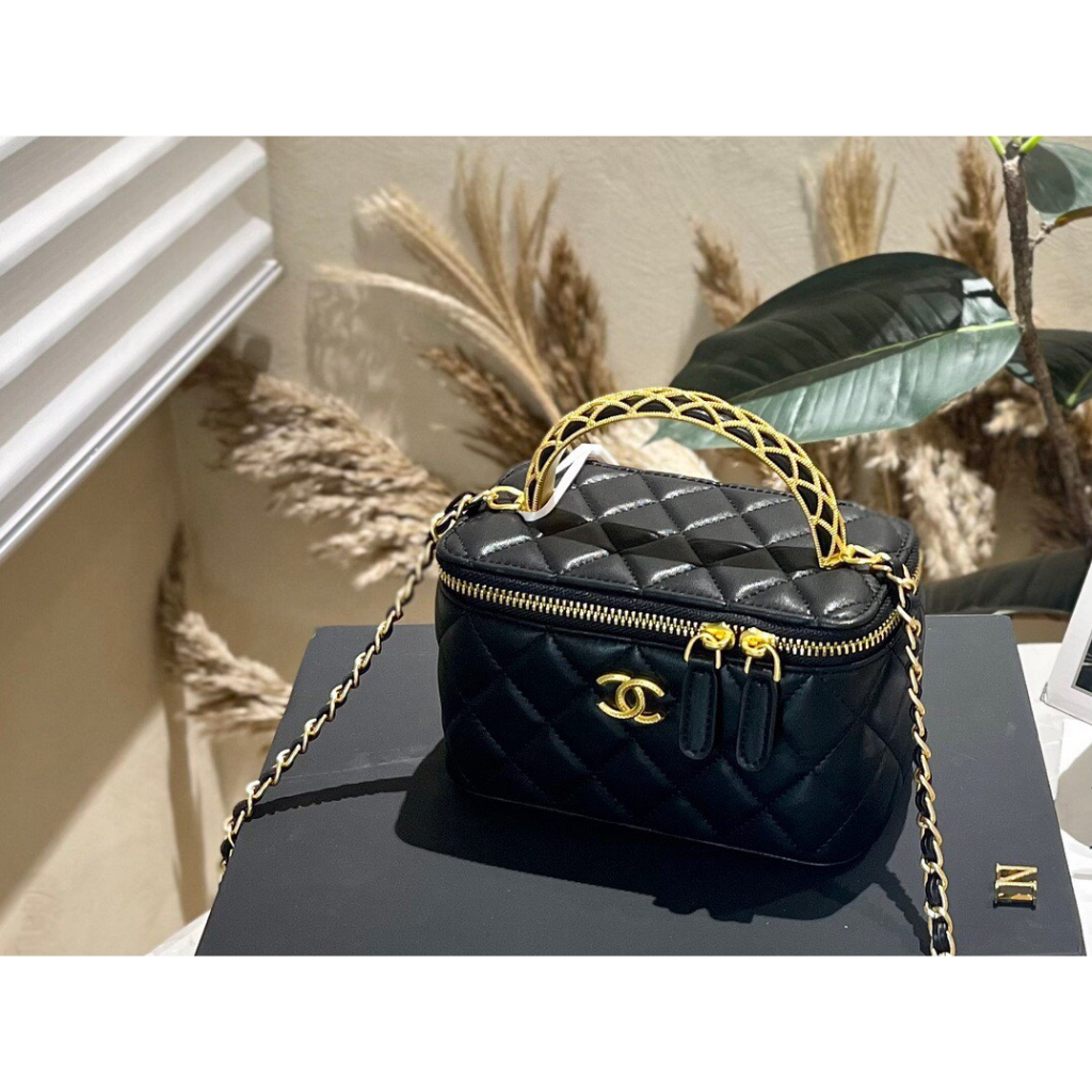 Túi Cốp chữ nhật size 19cm quai Kim Loại kiểu mới trần trám hàng cao cấp fullbocx nam châm MTA31-4