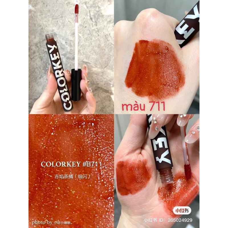 Son kem COLORKEY lâu trôi trang điểm màu tươi sáng