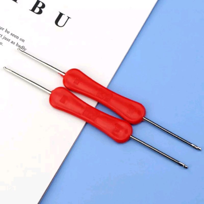 💮 1 Cây Kim Móc Len 2 Đầu Cán Nhựa 💮