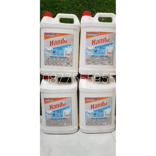 Combo 4 can nước giặt chuyên dụng hando 5 lít chuyên cho kênh giặt ủi không mùi