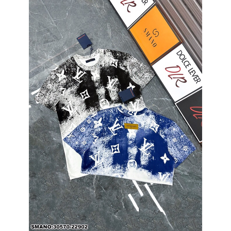 💥Hot✨ áo thun nam nữ Lv loang vảy sơn siêu nóng_kèm ảnh thật_30570