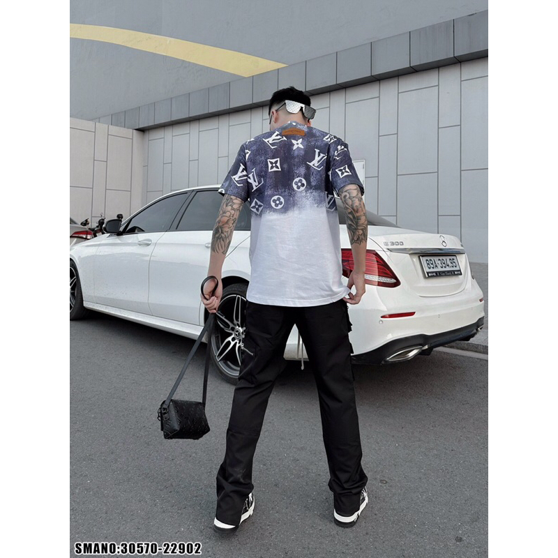 💥Hot✨ áo thun nam nữ Lv loang vảy sơn siêu nóng_kèm ảnh thật_30570
