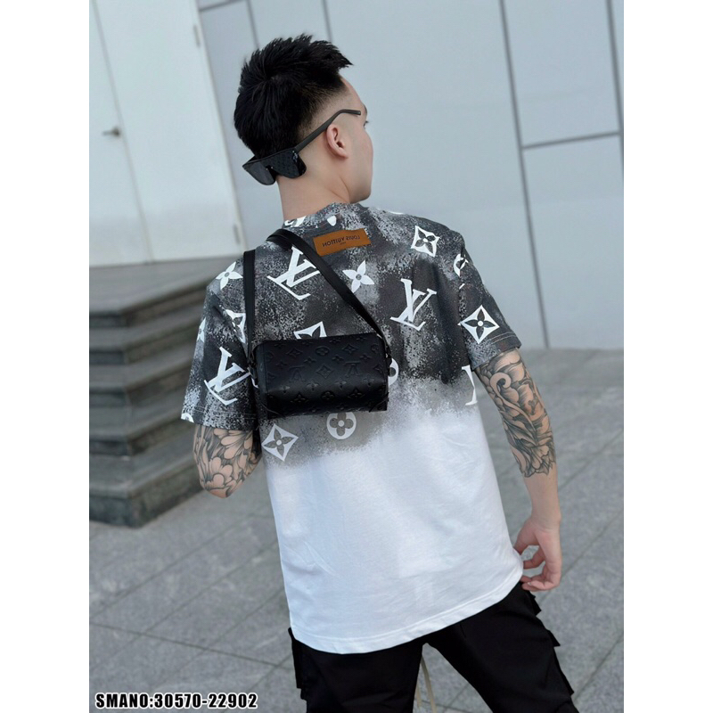 💥Hot✨ áo thun nam nữ Lv loang vảy sơn siêu nóng_kèm ảnh thật_30570