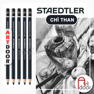 [ARTDOOR] Bút chì than STAEDTLER Lumograph Black thân Đen (cây lẻ)