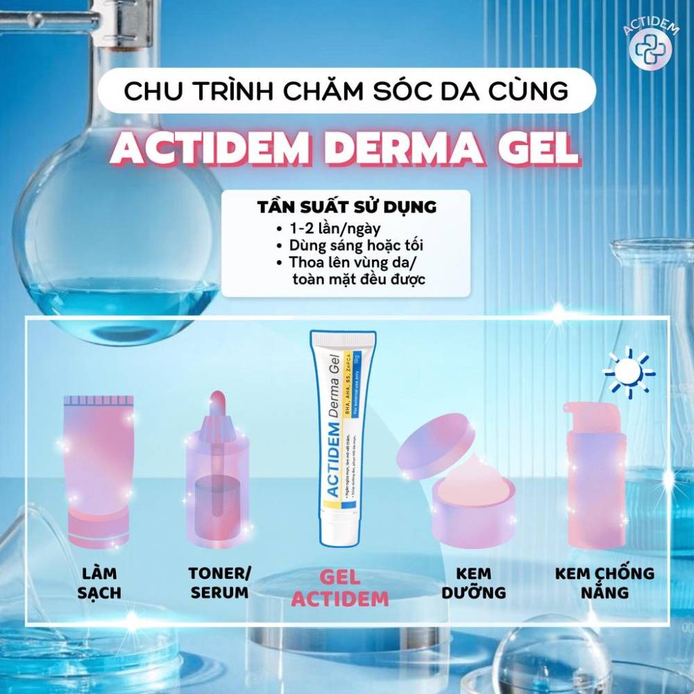 Gel Giảm Mụn Actidem Derma Gel Làm Mờ Thâm Và Ngăn Ngừa Mụn Tái Phát