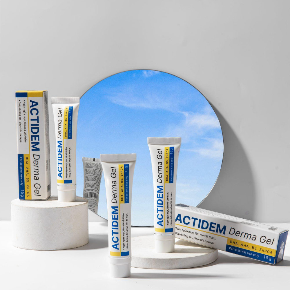 Gel Giảm Mụn Actidem Derma Gel Làm Mờ Thâm Và Ngăn Ngừa Mụn Tái Phát