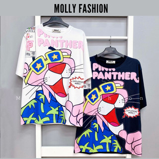 ÁO THUN BÁO HỒNG tay lỡ ❤️ Áo phông Unisex form rộng Freesize dành cho nam nữ Molly Fashion