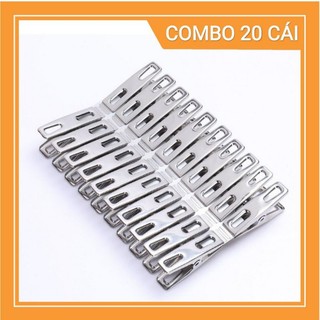 Kẹp quần áo inox ( vỉ 20 chiếc)