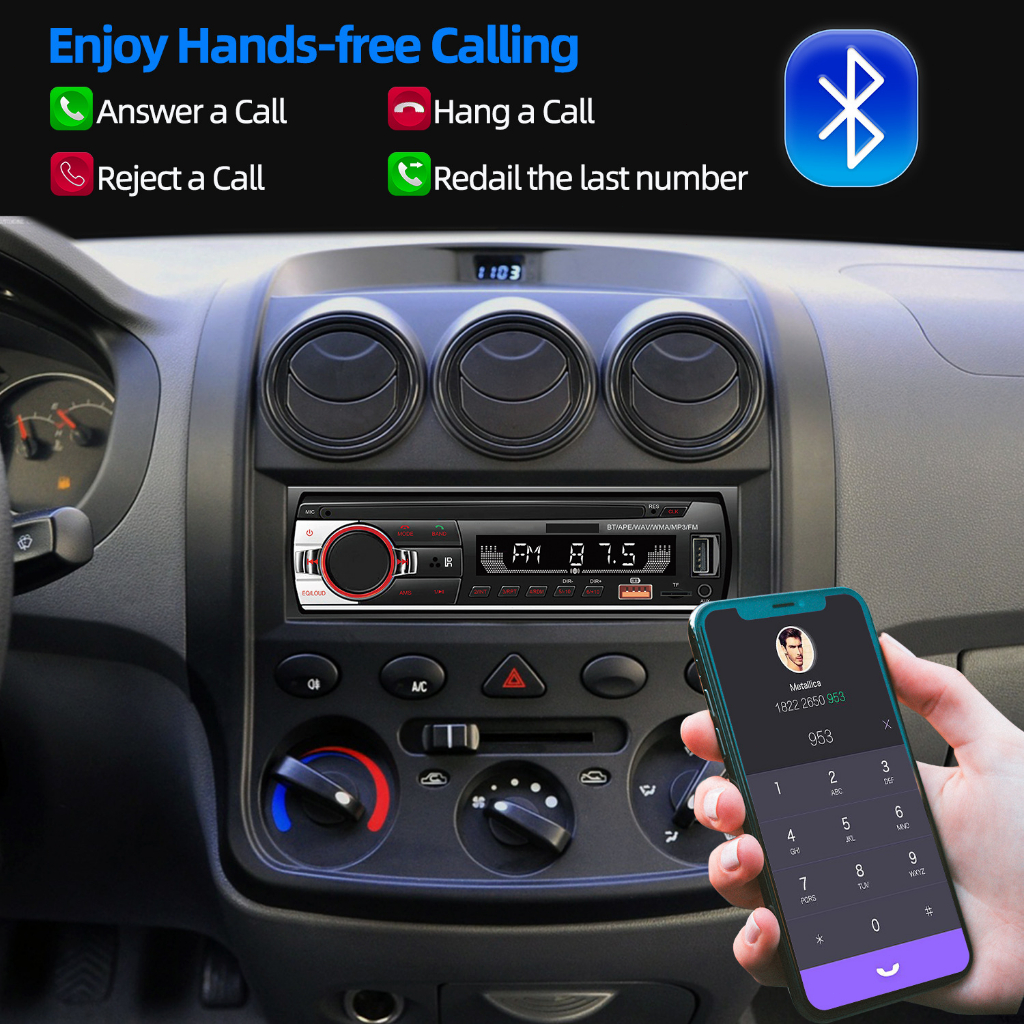 Máy nghe nhạc mp3 12 V,Đầu Mp3 Xe Tải Cao Cấp Jsd-520 Bluetooth-Đài Fm,bluetooth Cho Xe Hơi,FM Radio USB / SD / AUX-IN