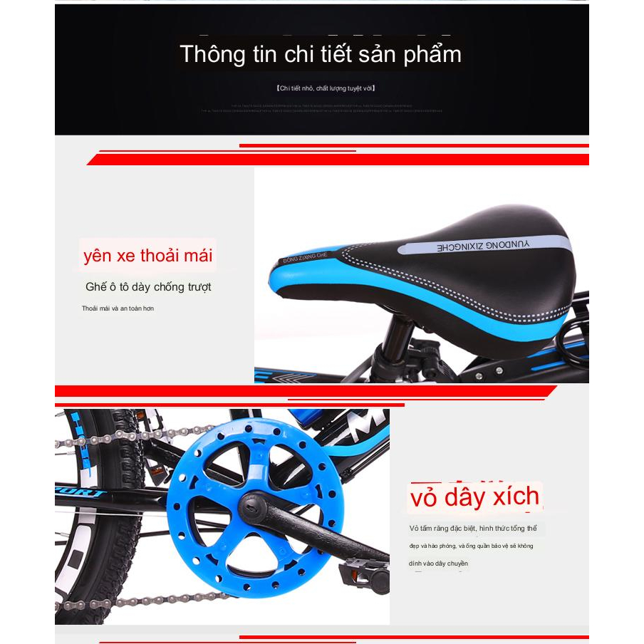Xe đạp địa hình cho bé trai 22 inch cho  bé từ 9-15 tuổi