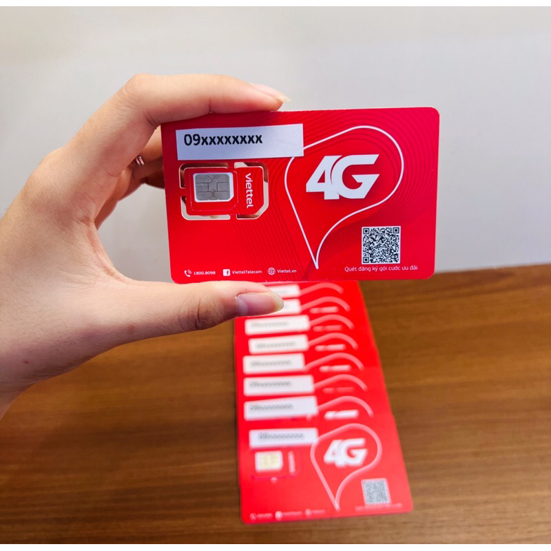 Sim Viettel 4G giá Thanh lý mua cho hoc sinh, sinh viên