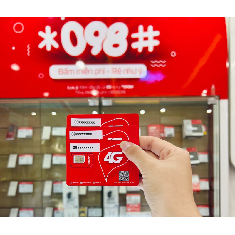 Sim Viettel 4G giá Thanh lý mua cho hoc sinh, sinh viên