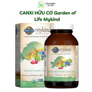 Canxi hữu cơ Mykind garden of life 180v- organic plant calcium.