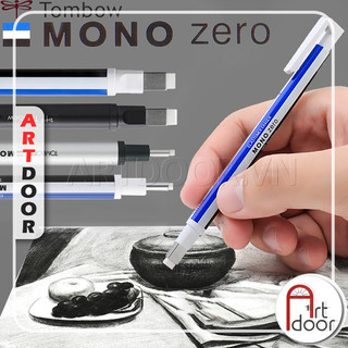 [ARTDOOR] Bút gôm tẩy chì TOMBOW Mono Zero (Tròn/ Dẹt) cao cấp tẩy sạch chi tiết siêu nhỏ