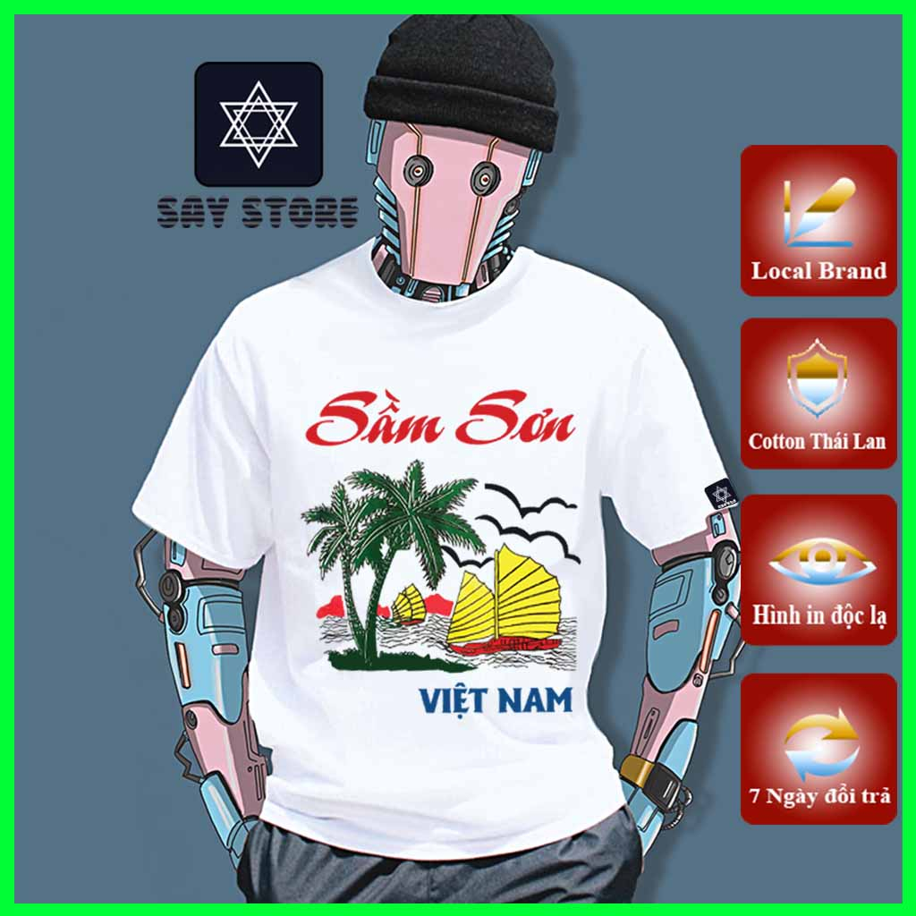 Áo thun du lịch Sầm Sơn mẫu shop thiết kế