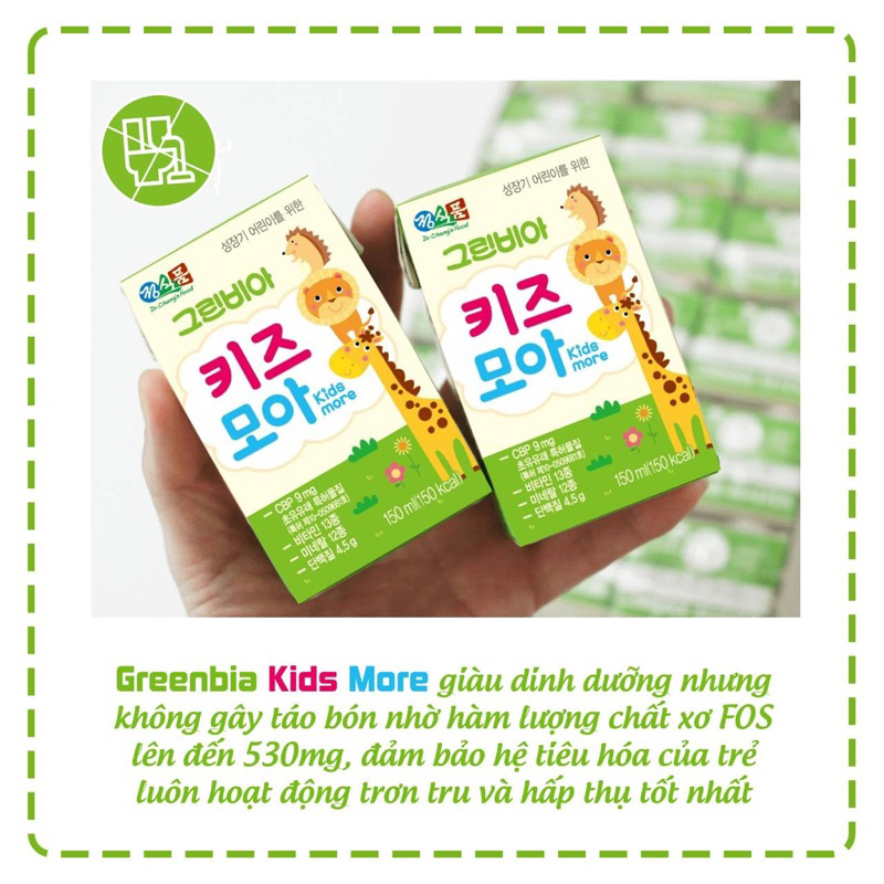 24h Greenbia kids more 150ml Hàn - Tăng cao tăng cân hiệu quả