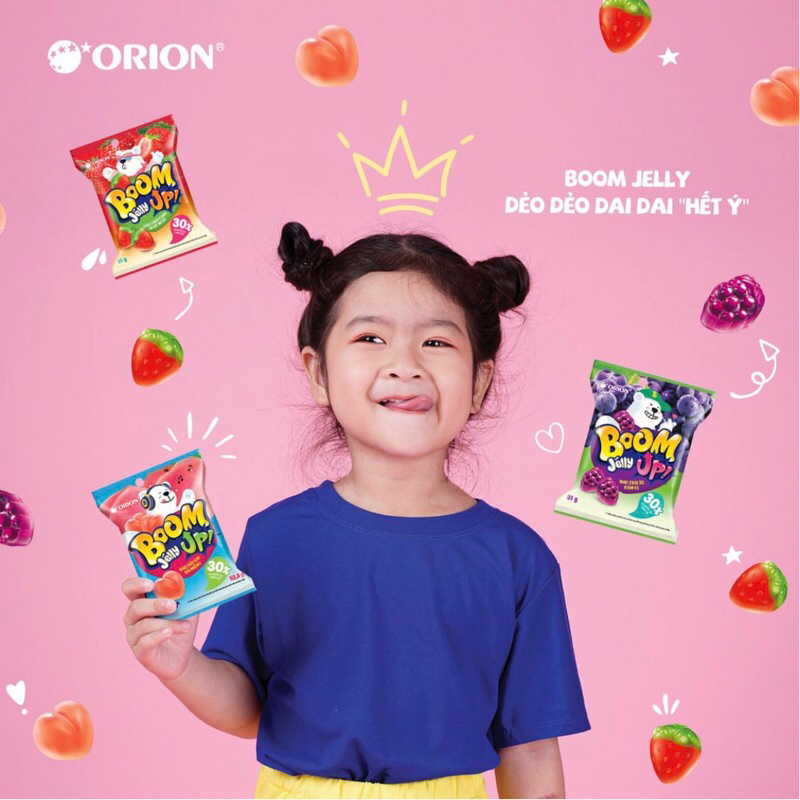 Kẹo dẻo Boom Jelly Từ nước ép trái cây 25g