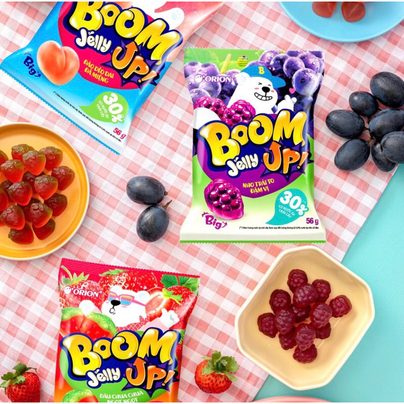 Kẹo dẻo Boom Jelly Từ nước ép trái cây 25g