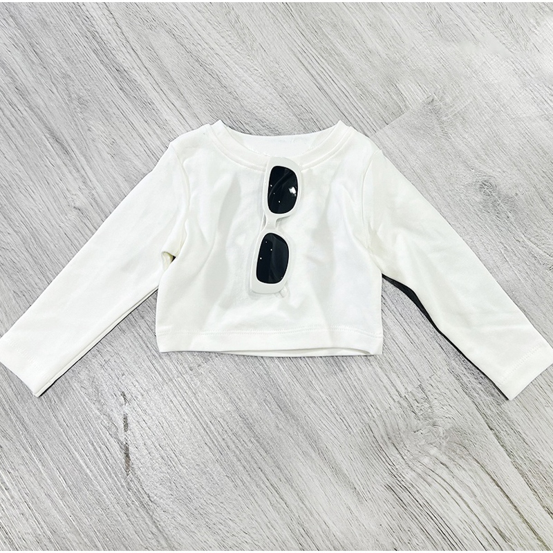 Áo Croptop Dài Tay Bé Gái Vải Zip Chọn Lọc Co Dãn 4 Chiều, Sành Điệu Dễ Phối Đồ - BabyBoo