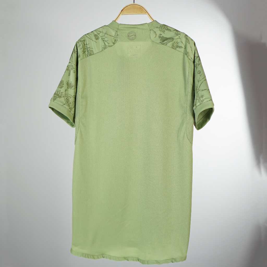 Áo Bayern Munich sân khách xanh rêu họa mi - Bộ quần áo đá bóng thể thao nam