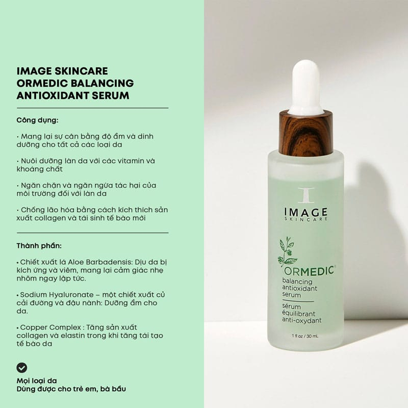 Serum cân bằng và chống lão hóa Image Skincare Ormedic Balancing Antioxidant Serum 30ml (new)