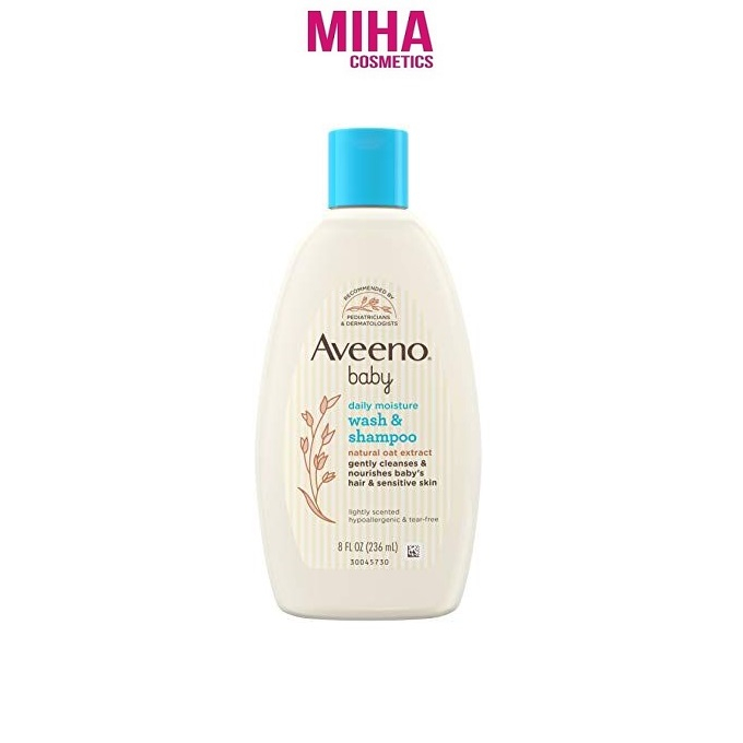 Sữa Tắm Gội Cho Bé Aveeno Baby Wash & Shampoo 236ml