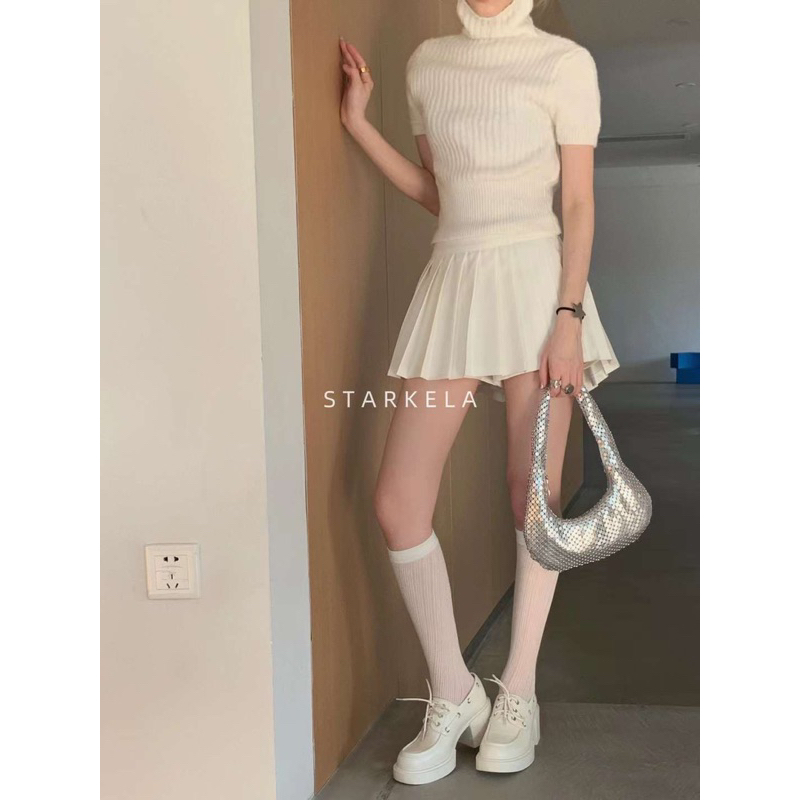 9923 giày loafer đế cao buộc dây