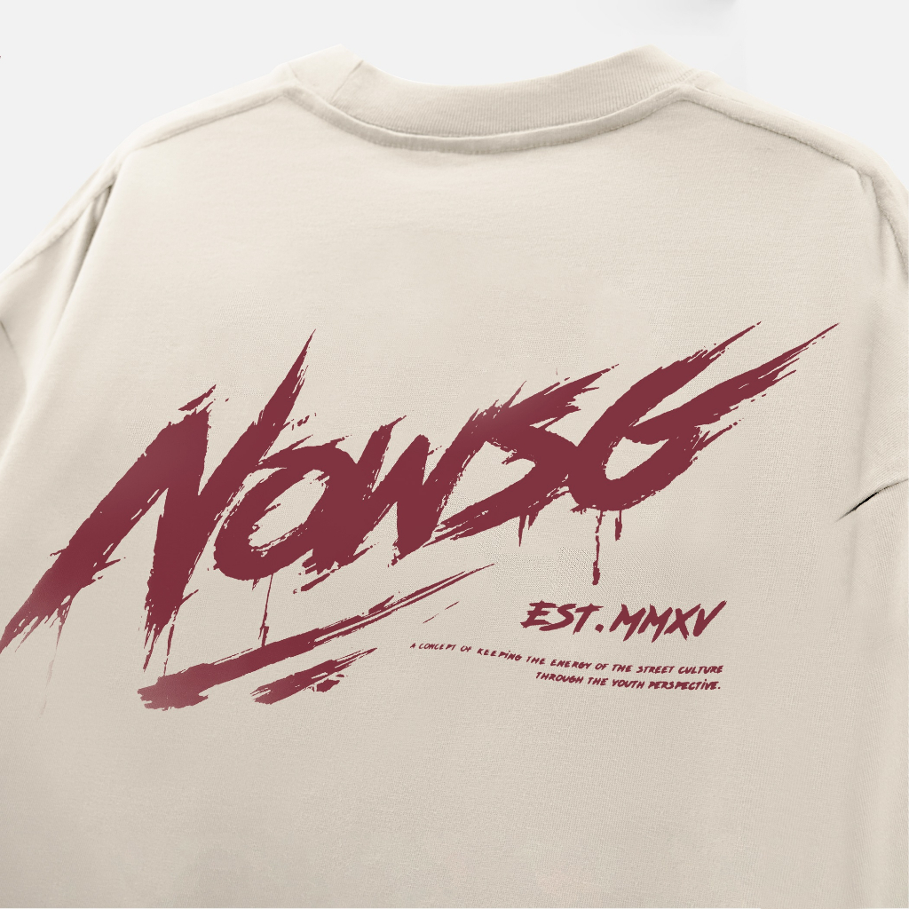 Áo thun NEEDS OF WISDOM Signature Tee - Cream - Local Brand Chính Hãng