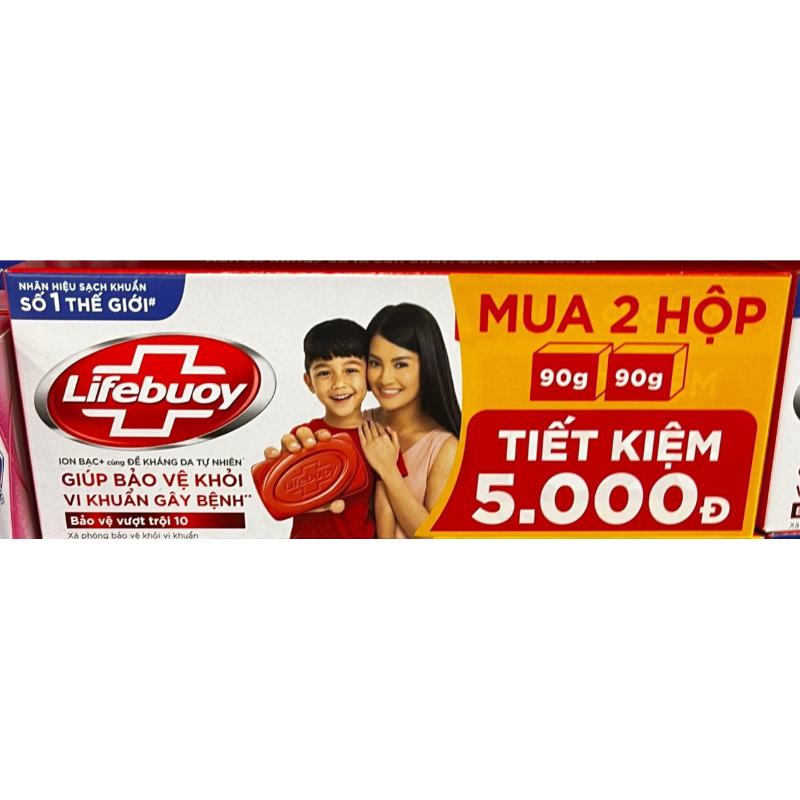 Xà bông cục Lifebuoy 90g  shop giao ngẫu nhiên hộp lẻ hoặc hộp đôi tuỳ