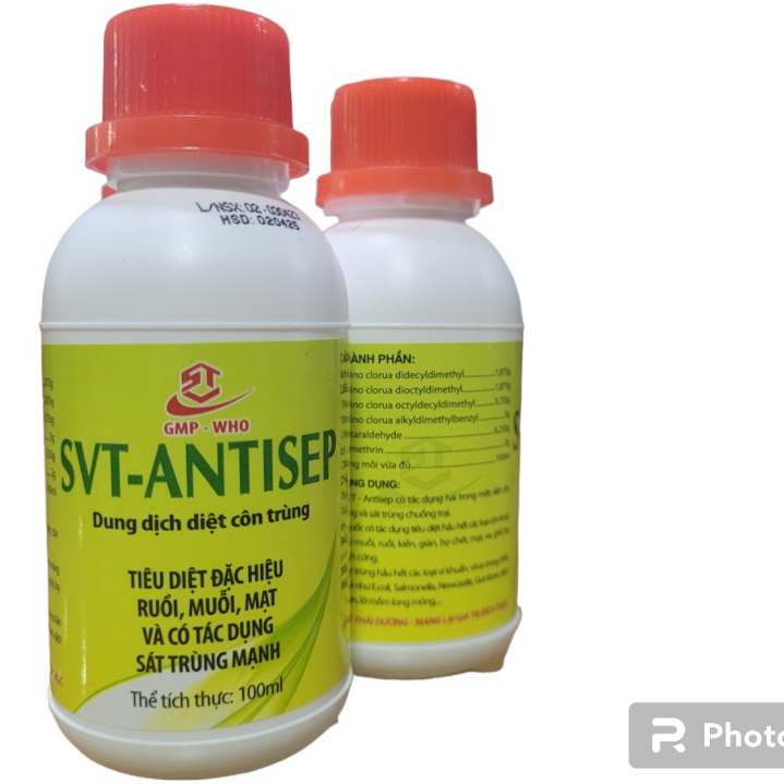 Mạt gà, ruồi muỗi, ve, bọ chét.. SVT- Antisep 100ml