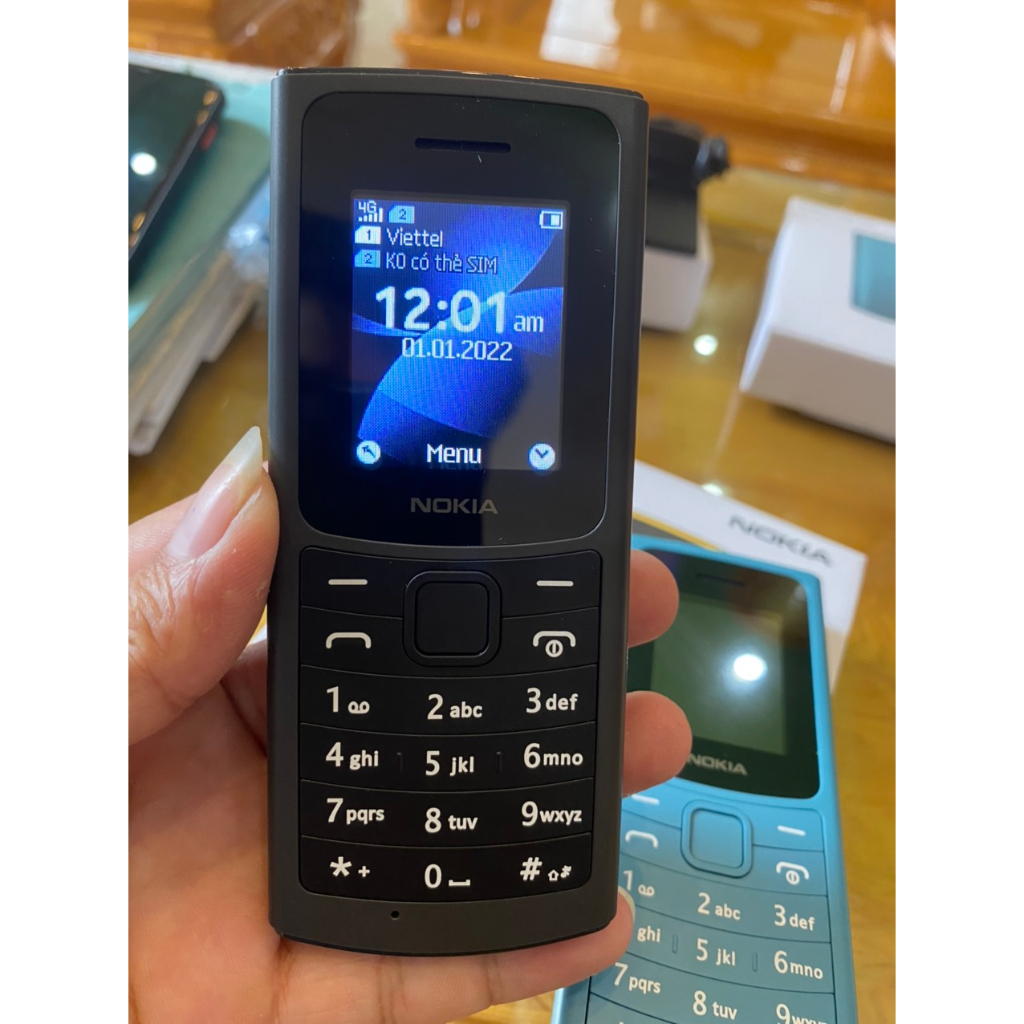 Điện thoại Nokia 110 4G 2 sim 2 sóng loa to pin khoẻ 1020mah thiết kế sang trọng bảo hành 12 tháng