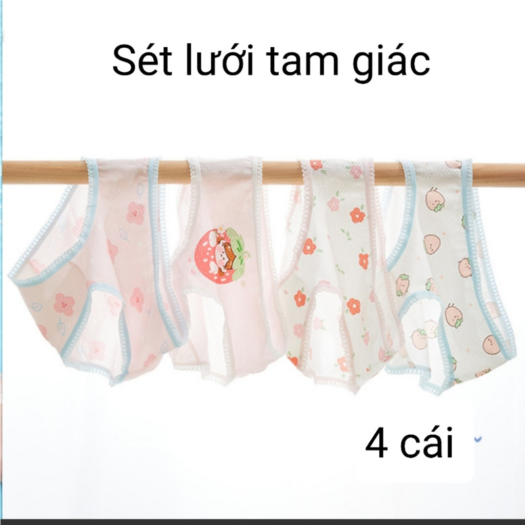 QUẦN LÓT LƯỚI MỎNG CHO BÉ GÁI TỪ 10-45KG