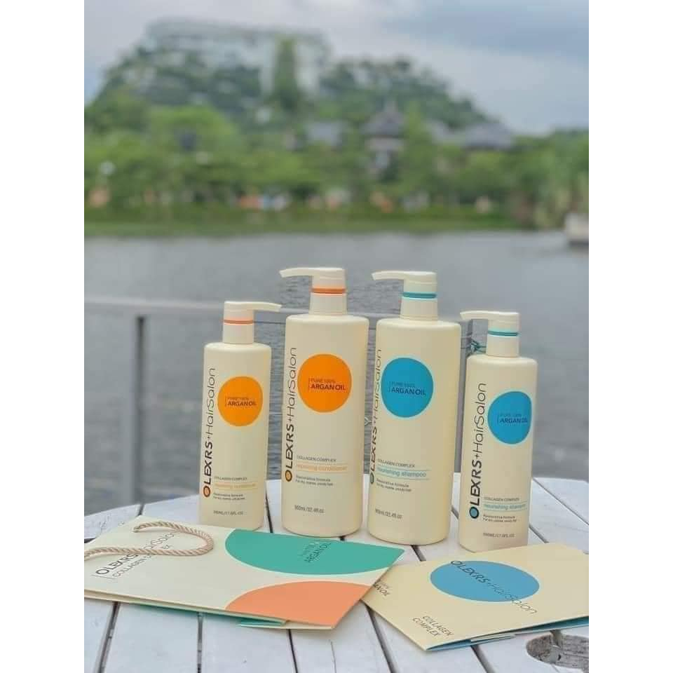 Cặp Dầu Gội Xả Olexrs Hair Salon Cho Tóc Khô Xơ Hư Tổn