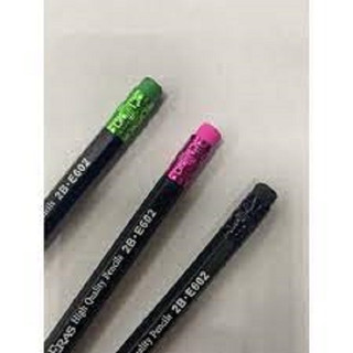 Bút Chì Gỗ Sơn Đen 2B Có Tẩy Eras E602