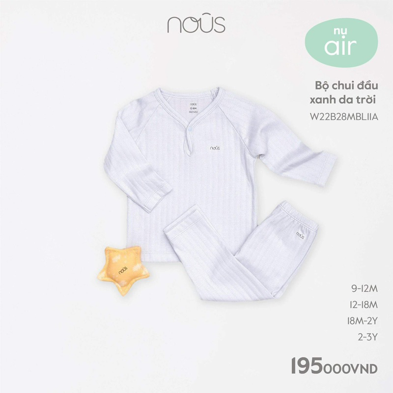 Quần áo thu đông nous dài tay cho bé từ 7kg đến 15kg