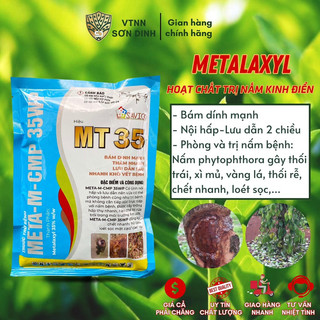 Thuốc trừ nấm bệnh Metalaxyl phòng trừ bệnh do nấm phytophthora thối trái, thối rễ,thán thư,rỉ sắt,đốm mắt cua cây trồng