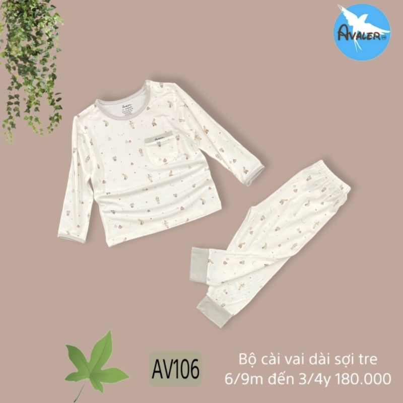 Bộ cài vai dài tay sợi tre Avaler