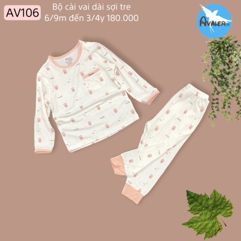 Bộ cài vai dài tay sợi tre Avaler