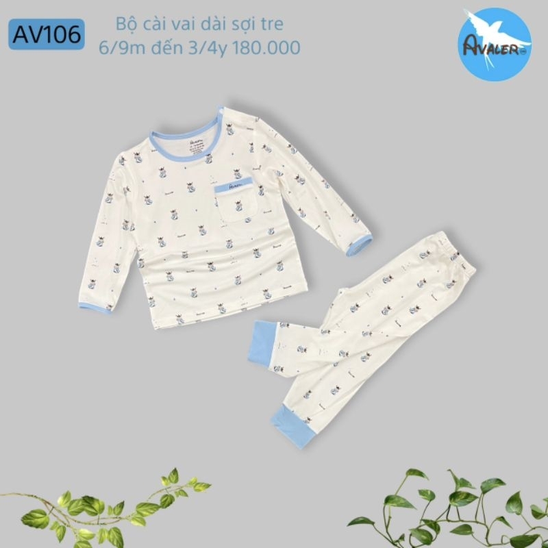 Bộ cài vai dài tay sợi tre Avaler