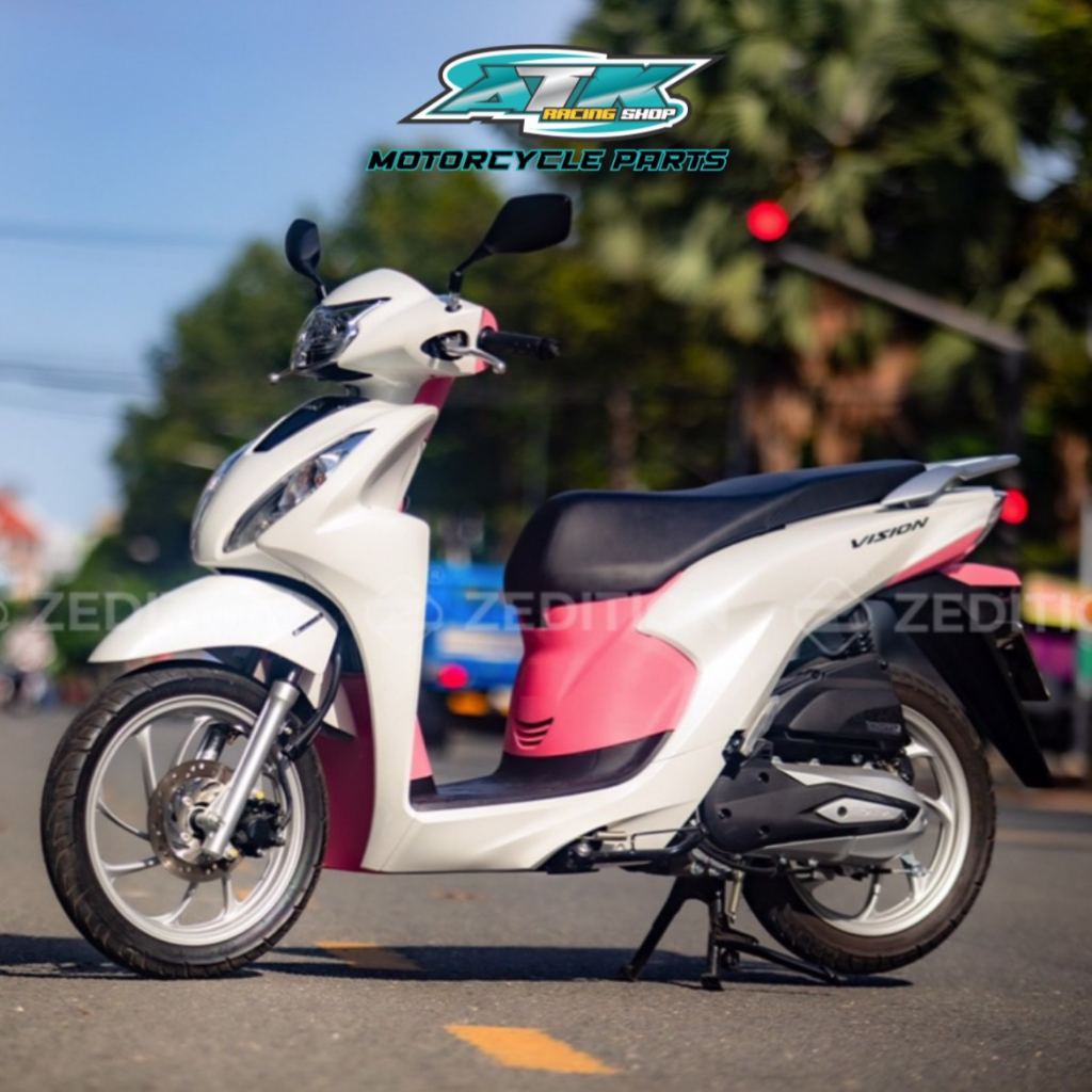 Full bộ 6 món nhựa nhám màu cho xe Vision đời 2014 đén 2023 nhựa đúc nguyên khối