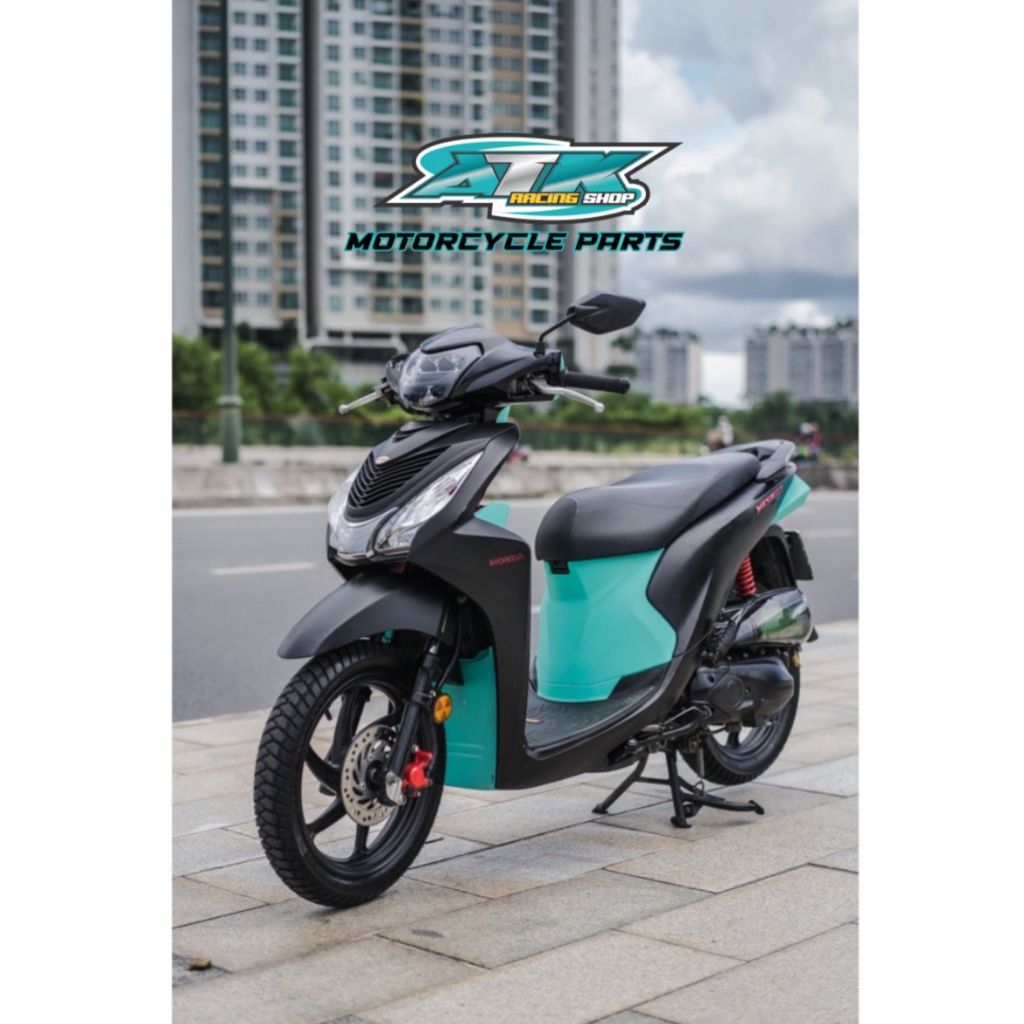 Full bộ 6 món nhựa nhám màu cho xe Vision đời 2014 đén 2023 nhựa đúc nguyên khối